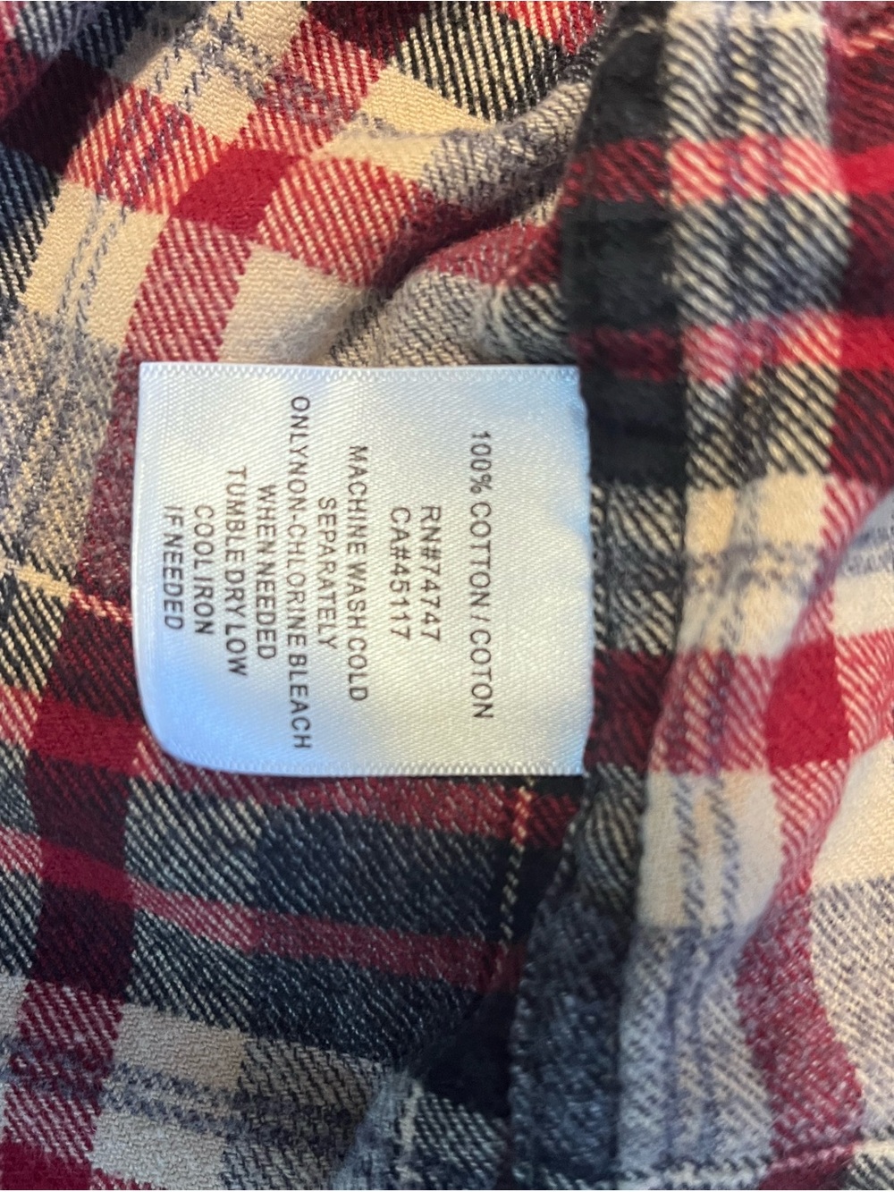 Red head Men's Plaid Button-Down Shirt - Red, Blue, White - Picture 5 of 5